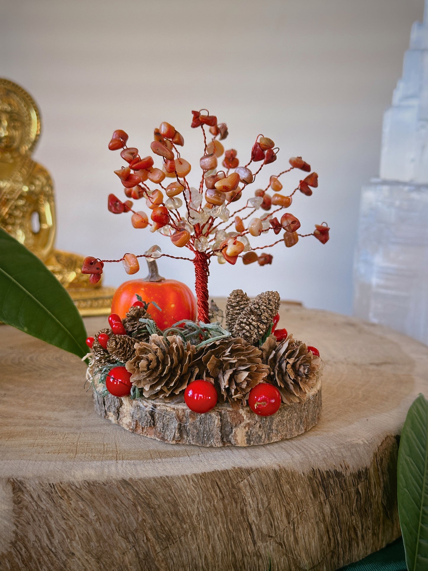 Fall Spectacular Pumpkin & Acorns Festive Tree of life