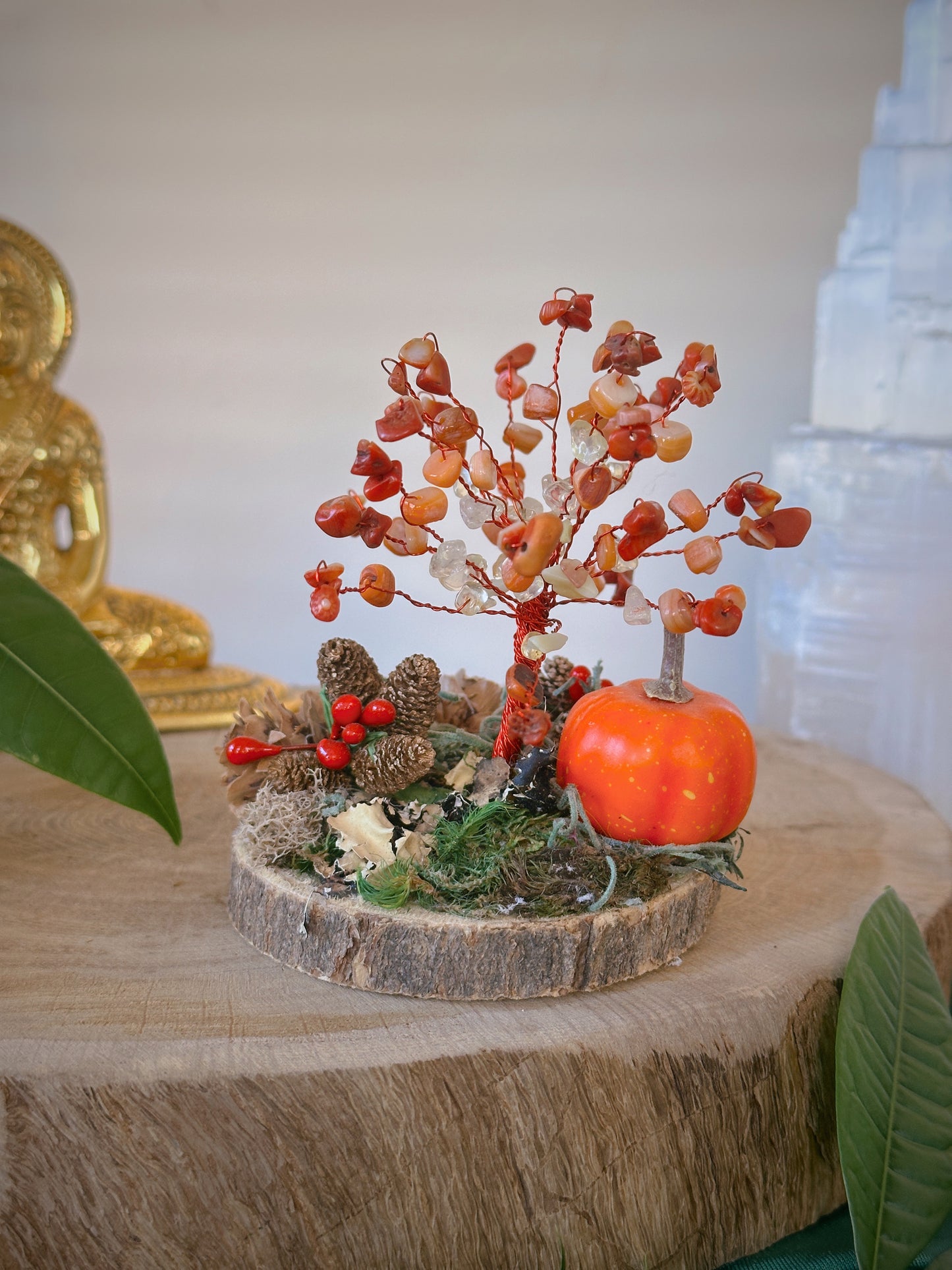 Fall Spectacular Pumpkin & Acorns Festive Tree of life